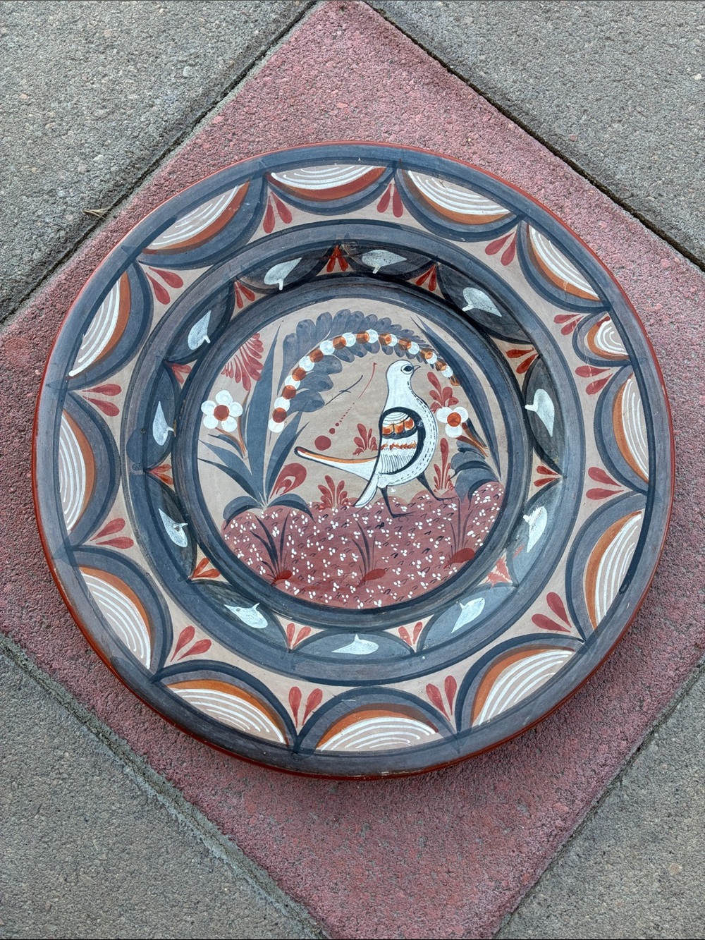 Vintage Tonalá wall plate